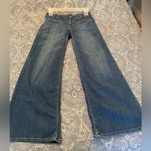 Levi's Medium Blue Flare Y2K 2008  production 600 series low rise sz 30/32 Jeans
